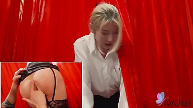 Blonde Taiwanese beauty enjoys passionate sex with her lover