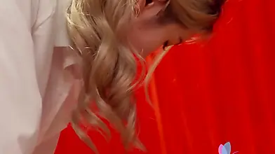 Blonde Taiwanese beauty enjoys passionate sex with her lover