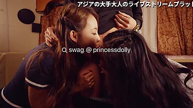 Asian Princess Dolly Enjoys a Wild Threesome in an RV