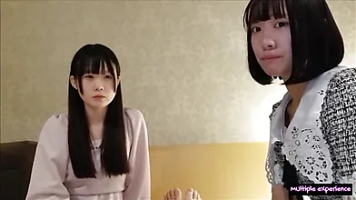 Junges japanisches Idol genießt raffinierten POV-Dreier mit Amateur-Highlights