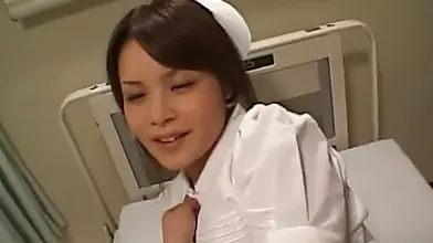 Naughty Asian nurse gives patient a special treatment