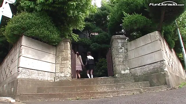 Japanese College Teen's Taboo Threesome with Stepdad and Stepsister