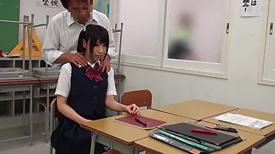 Secret Hallway Sex: Schoolgirl Fucked Quietly By Her Teacher