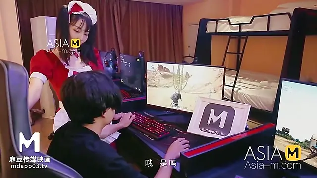 Adorable Chinese teen  gives an incredible blowjob in this exclusive Asian porn video